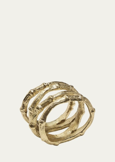 Kim Seybert Bamboo Metal Napkin Ring In Gold