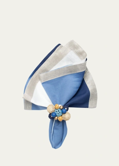 Kim Seybert Dip Dye Napkin In Blue