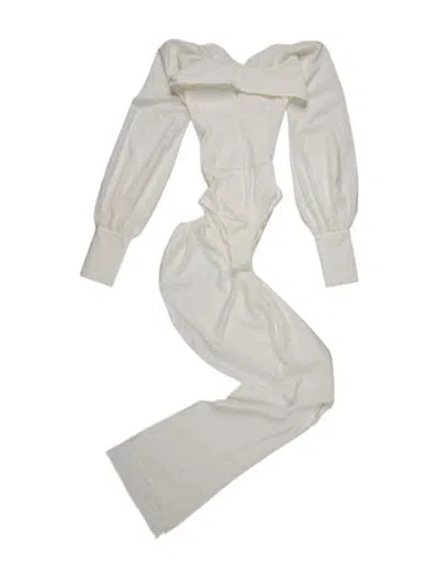 Pre-owned Kim Shui Halterneck Long Sleeve Top In White