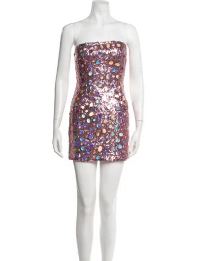 Pre-owned Kim Shui Patterned Mini Dress W/ Tags In Pink