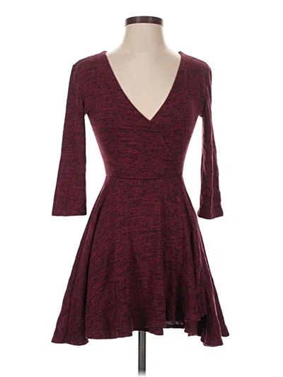 Pre-owned Kimchi Blue Cocktail Dress In Burgundy