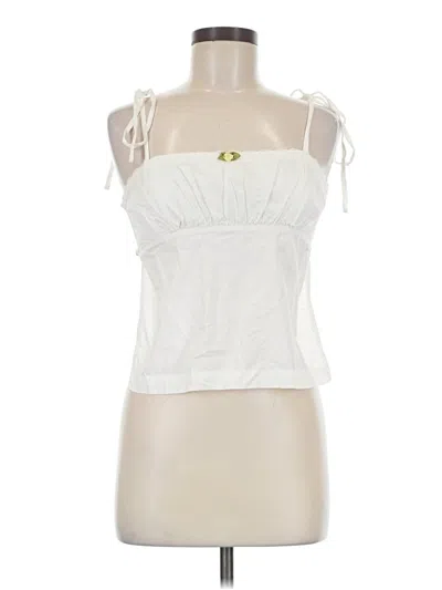 Pre-owned Kimchi Blue Sleeveless Blouse In White