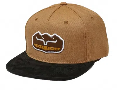 Kimes Ranch Banquet High Profile Flat Bill Patch Cap In Brown