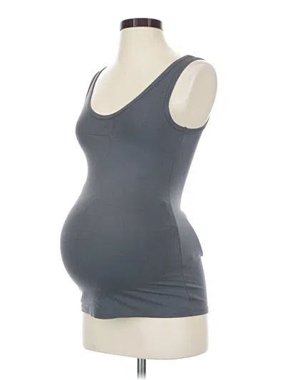 Pre-owned Kindred Bravely Tank Top Gray Strapless Neckline Tops