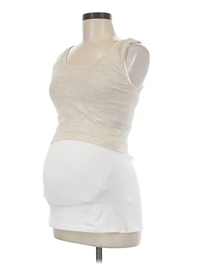 Pre-owned Kindred Bravely Tank Top Ivory Strapless Neckline Tops