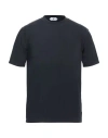 Kired Man T-shirt Midnight Blue Size 36 Cotton, Elastane