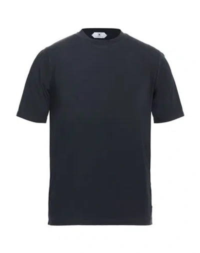 Kired Man T-shirt Midnight Blue Size 36 Cotton, Elastane