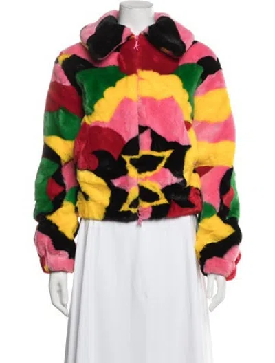 Pre-owned Kirin Printed Jacket In Pink