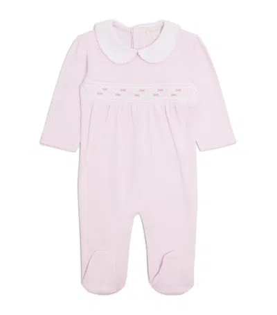 Kissy Kissy Kids'  Pima Cotton Embroidered All-in-one In Pink