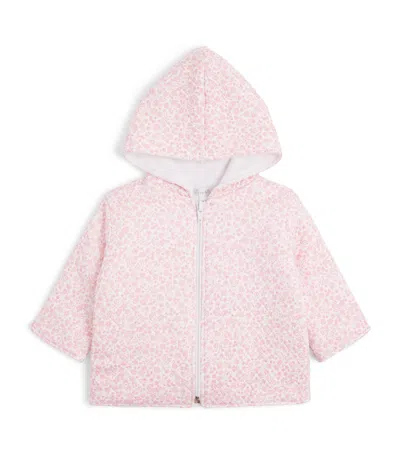 Kissy Kissy Kids'  Pima Cotton Floral Jacket In Pink