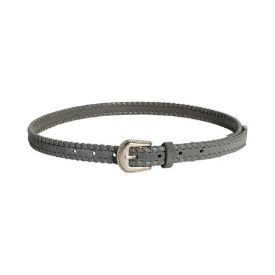 Pre-owned Kith Braided Edge Belt 'skyscraper' | Grey | Men's Size Xxl