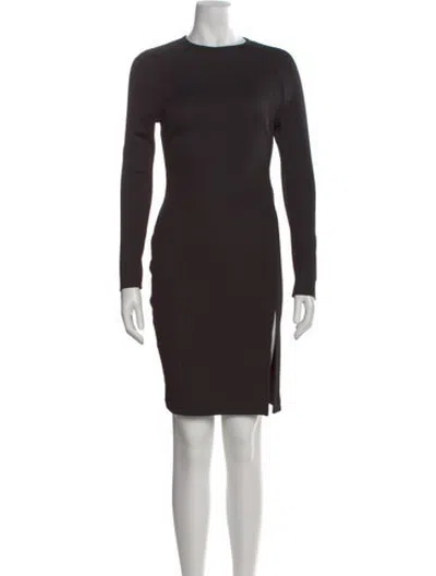 Pre-owned Kith Crew Neck Knee-length Dress In Black