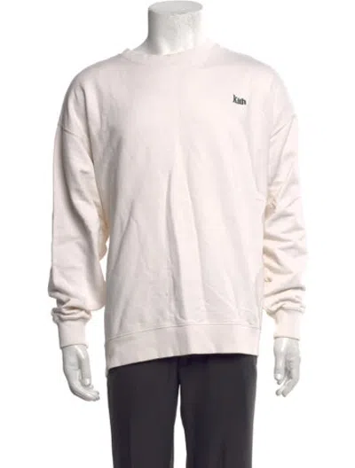 Pre-owned Kith Crew Neck Long Sleeve Sweatshirt In Neutrals