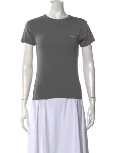 Pre-owned Kith Crew Neck Short Sleeve T-shirt In Grey