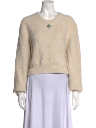 Pre-owned Kith Crew Neck Sweater In Neutrals