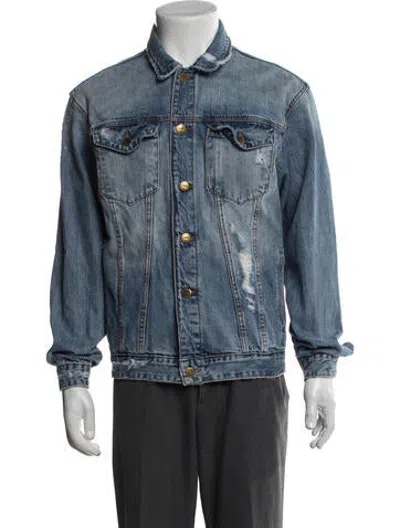 Pre-owned Kith Denim Jacket In Blue