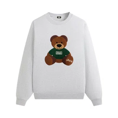 Pre-owned Kith Mas Teddy Nelson Crewneck 'light Heather Grey' | Men's Size L In Gray