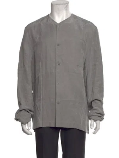 Pre-owned Kith Long Sleeve Shirt In Grey