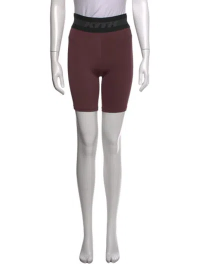 Pre-owned Kith Mini Shorts In Burgundy
