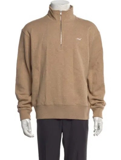 Pre-owned Kith Mock Neck Long Sleeve Sweatshirt In Neutrals