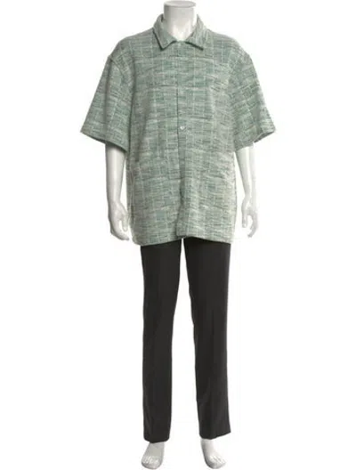 Pre-owned Kith Patterned Short Sleeve Shirt In Green