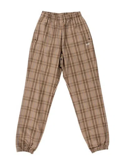 Pre-owned Kith Plaid Print Straight Leg Pants In Neutrals