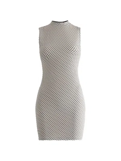 Kith Rumi Monogram Mini Dress In Multi