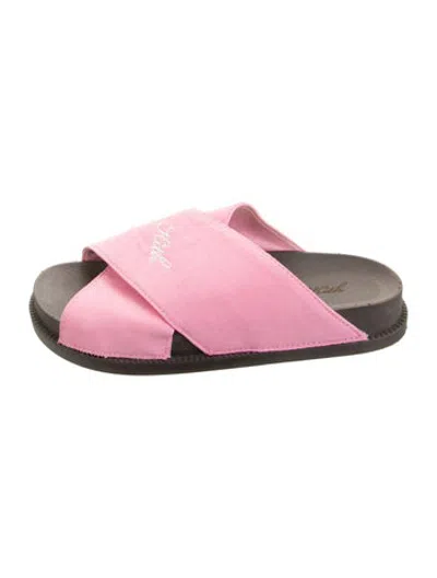 Pre-owned Kith Slides In Pink