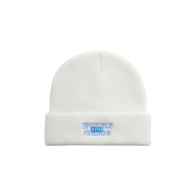 Pre-owned Kith X Invisible Friends Beanie 'white'