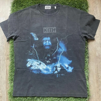 Pre-owned Kith X Star Wars Emperor Vintage Tee Black Size M