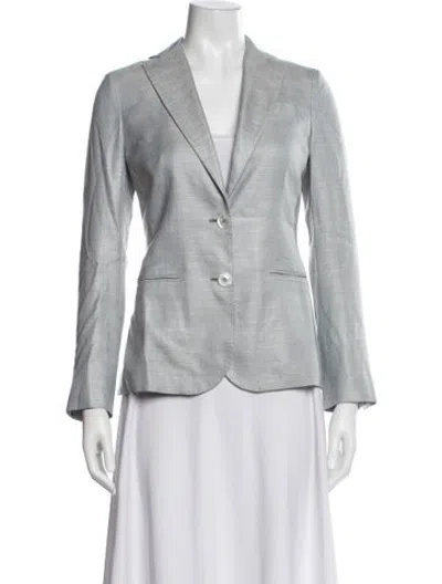 Pre-owned Kiton Blazer W/ Tags In Blue