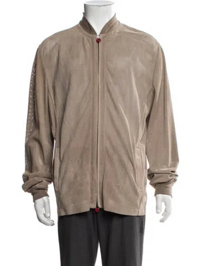 Pre-owned Kiton Bomber Jacket In Neutrals