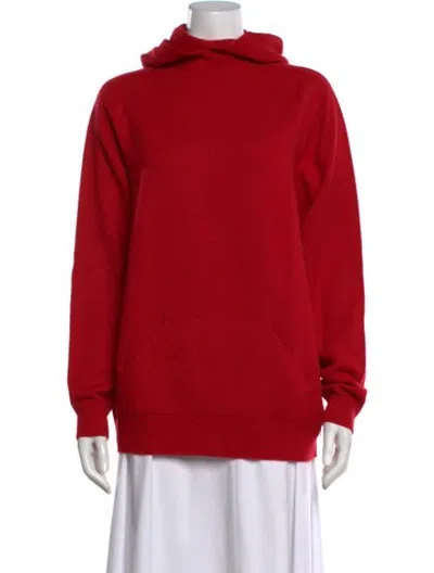 Pre-owned Kiton Cashmere Crew Neck Sweater In Red