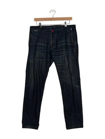 Pre-owned Kiton Straight-leg Jeans In Blue