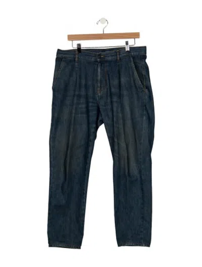 Pre-owned Kiton Straight-leg Jeans In Blue