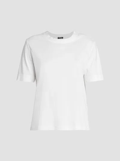 Kiton Women's Cashmere-silk Jersey T-shirt In Optical White