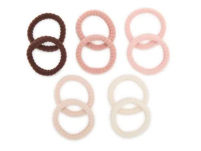 Kitsch Ribbed Hair Tie Set 10 Pack In Multi
