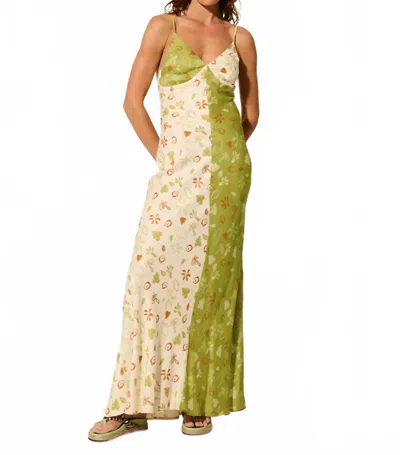 Kivari Salome Maxi Dress In Green Floral