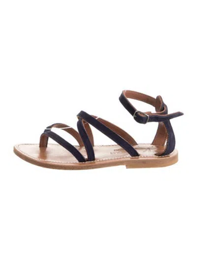Pre-owned Kjacques Leather Sandals In Neutrals