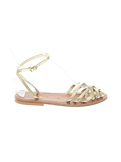 Pre-owned Kjacques Sandals In Gold