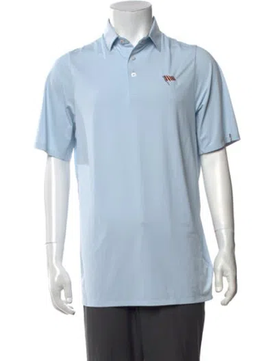 Pre-owned Kjus Collar Short Sleeve Polo Shirt In Blue