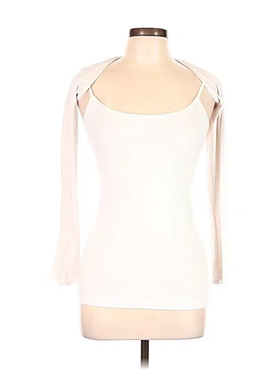 Pre-owned Klassy Network 3/4 Sleeve T-shirt In Ivory