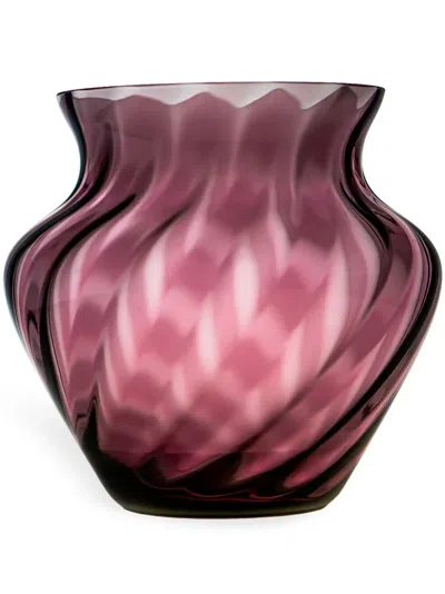 Klimchi Marika Glass Vase (22cm X 23cm) In Purple