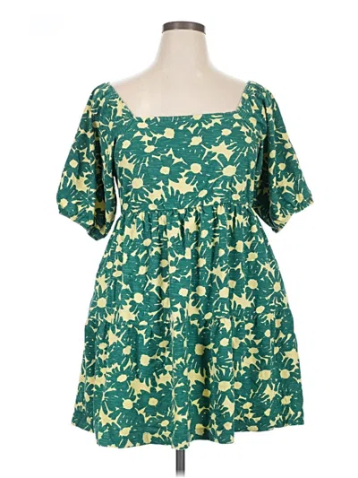 Pre-owned Known Supply Casual Dress In Green
