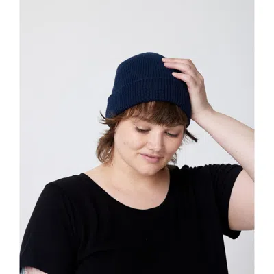 Known Supply Fitted Cuff Beanie In Blue