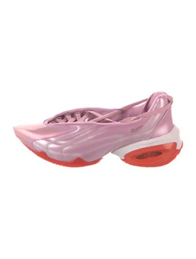 Pre-owned Knwls Leather Sneakers In Pink