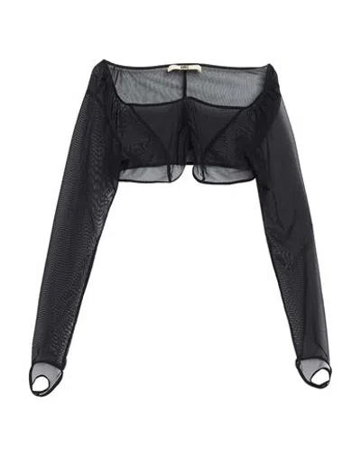 Knwls Woman Top Black Size L Polyamide, Elastane
