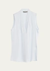 Kobi Halperin Mila Silk-stretch Sleeveless Top In Chambre