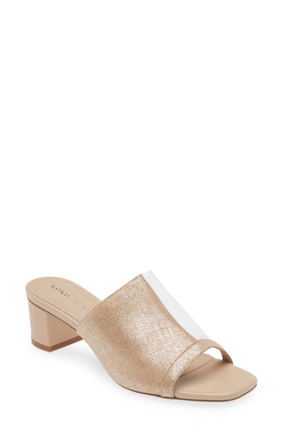 Koko + Palenki Lyrics Slide Sandal In Camel Metallic