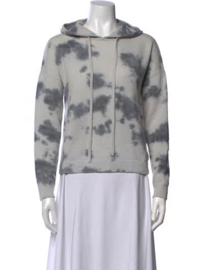 Pre-owned Kokun Cashmere Tie-dye Print Sweater In Grey